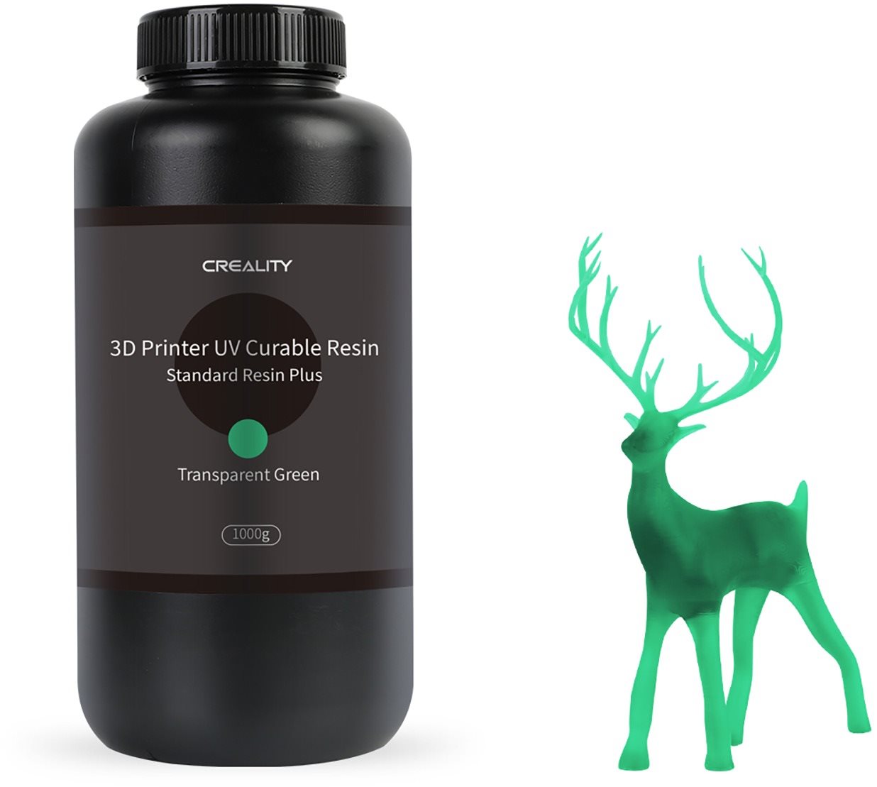 Creality Standard Rigid Resin Plus 1 kg Transparent Green