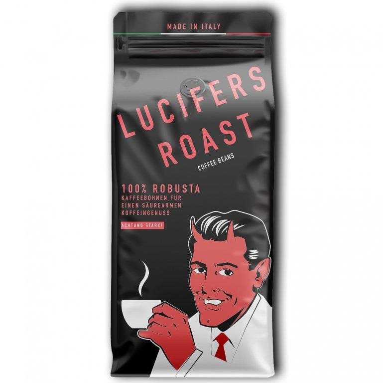 Lucifer Roast zrnková káva 100 % Robusta, 1000 g