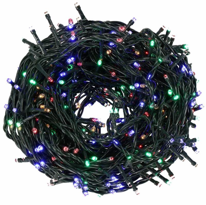LED svetelná reťaz 20 m, farebná, 120 diód, IP67