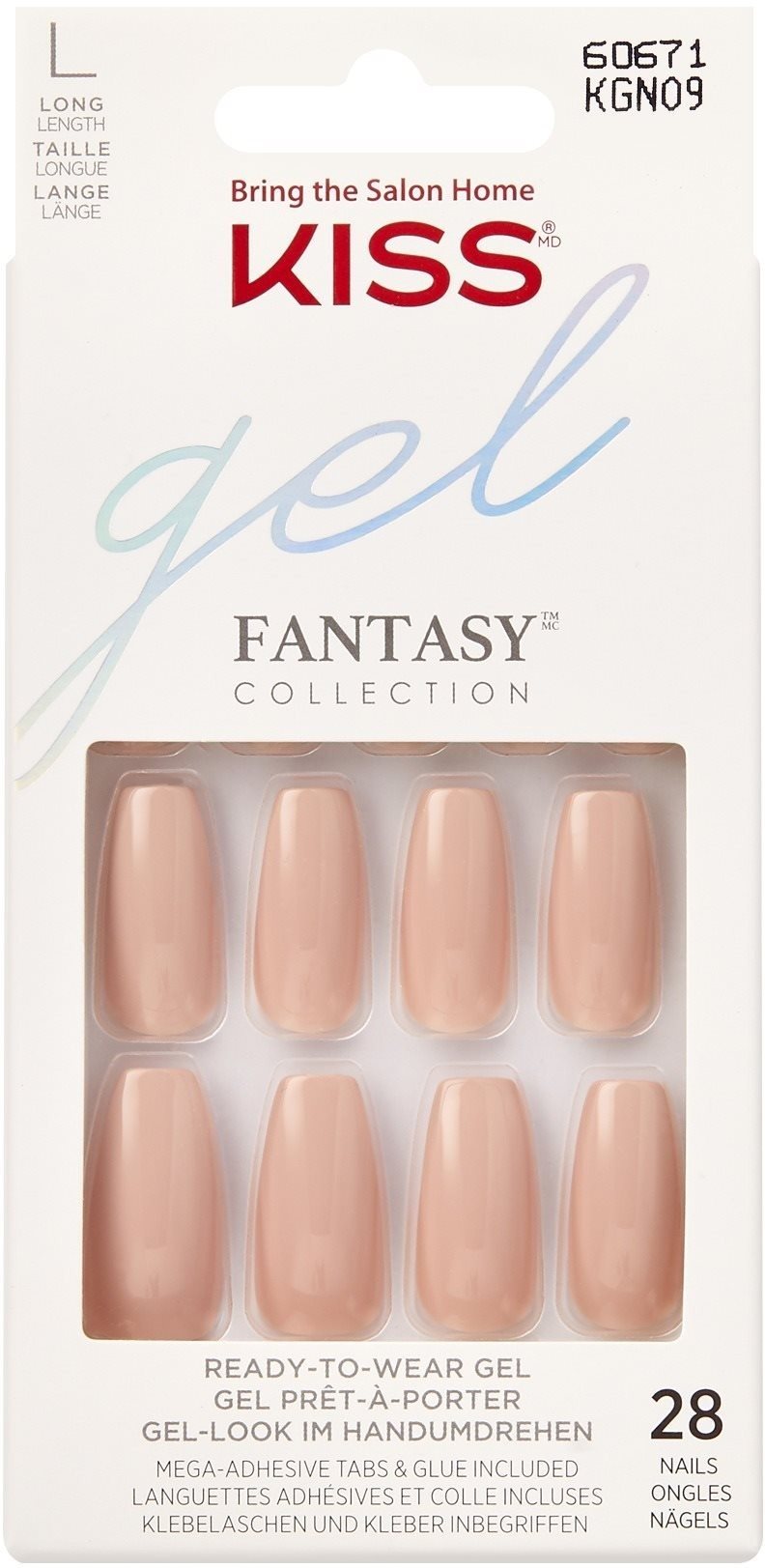 KISS Gel Fantasy Nails - Ab Fab - Burgundy