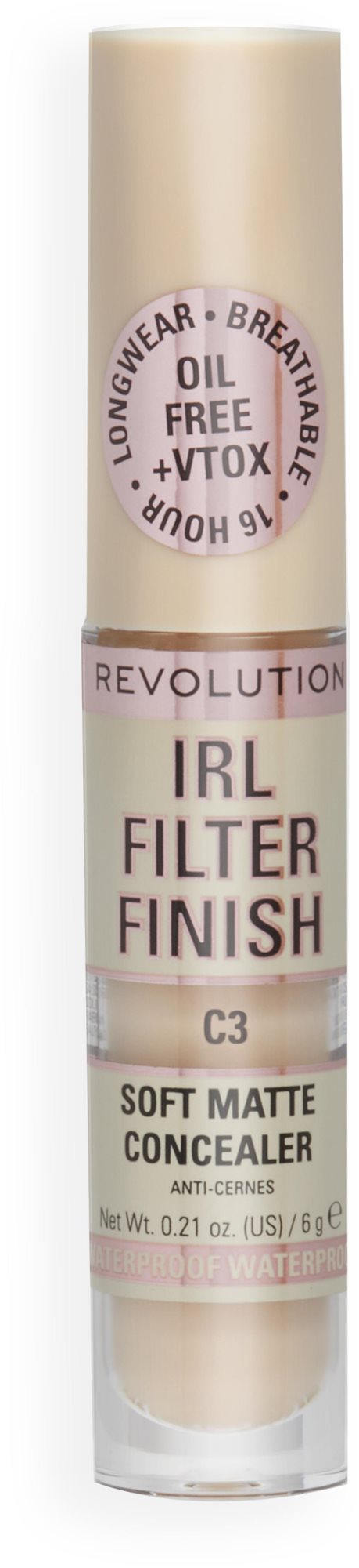 REVOLUTION IRL Filter Finish Concealer C3 6 g