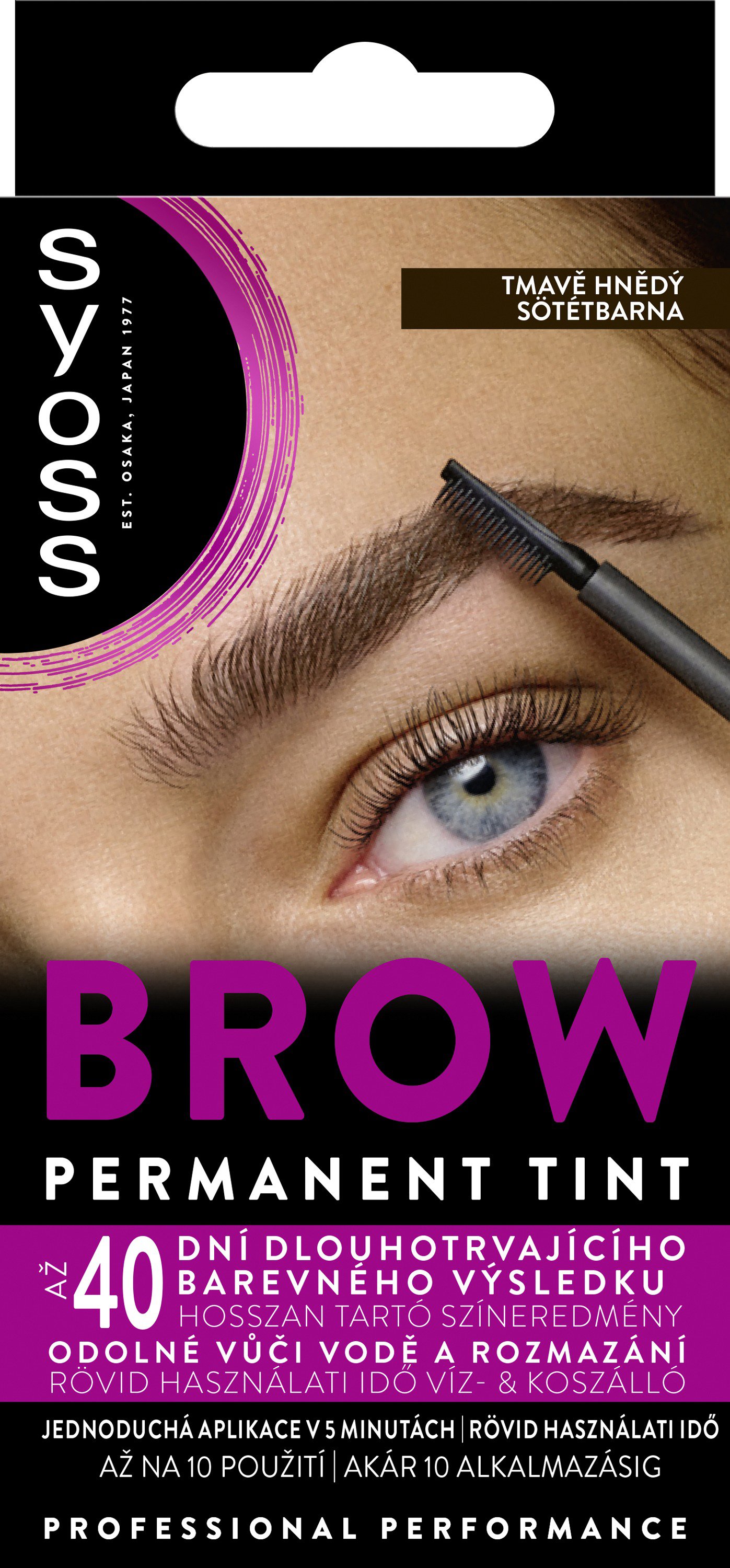 SYOSS Brow Tint tmavo hnedá