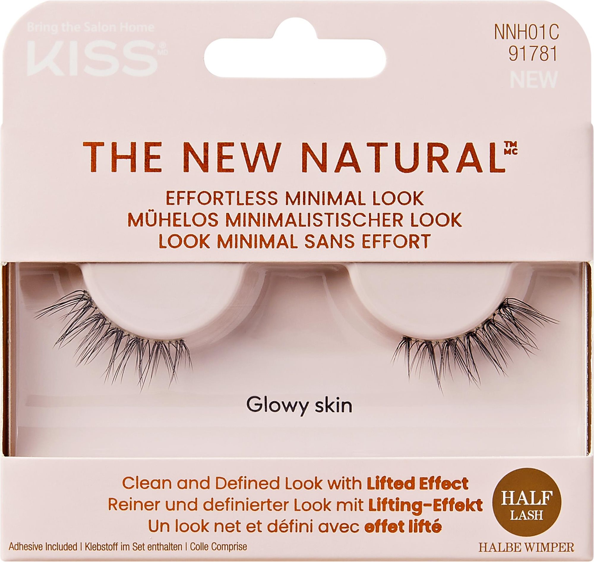 KISS THE NEW NATURAL HALF LASH 01
