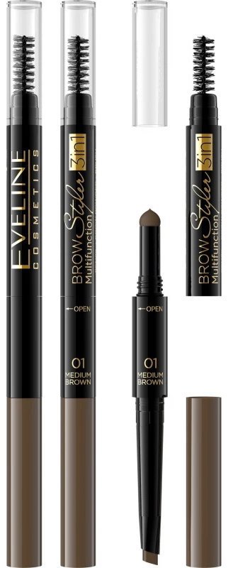 EVELINE COSMETICS Ceruzka na obočie 3 v 1