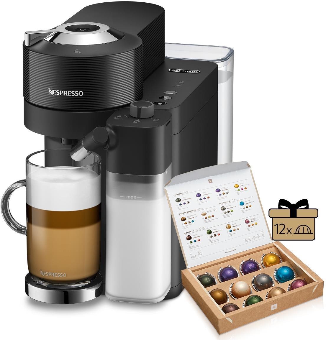 Nespresso De'Longhi Vertuo Lattissima Black ENV300.B