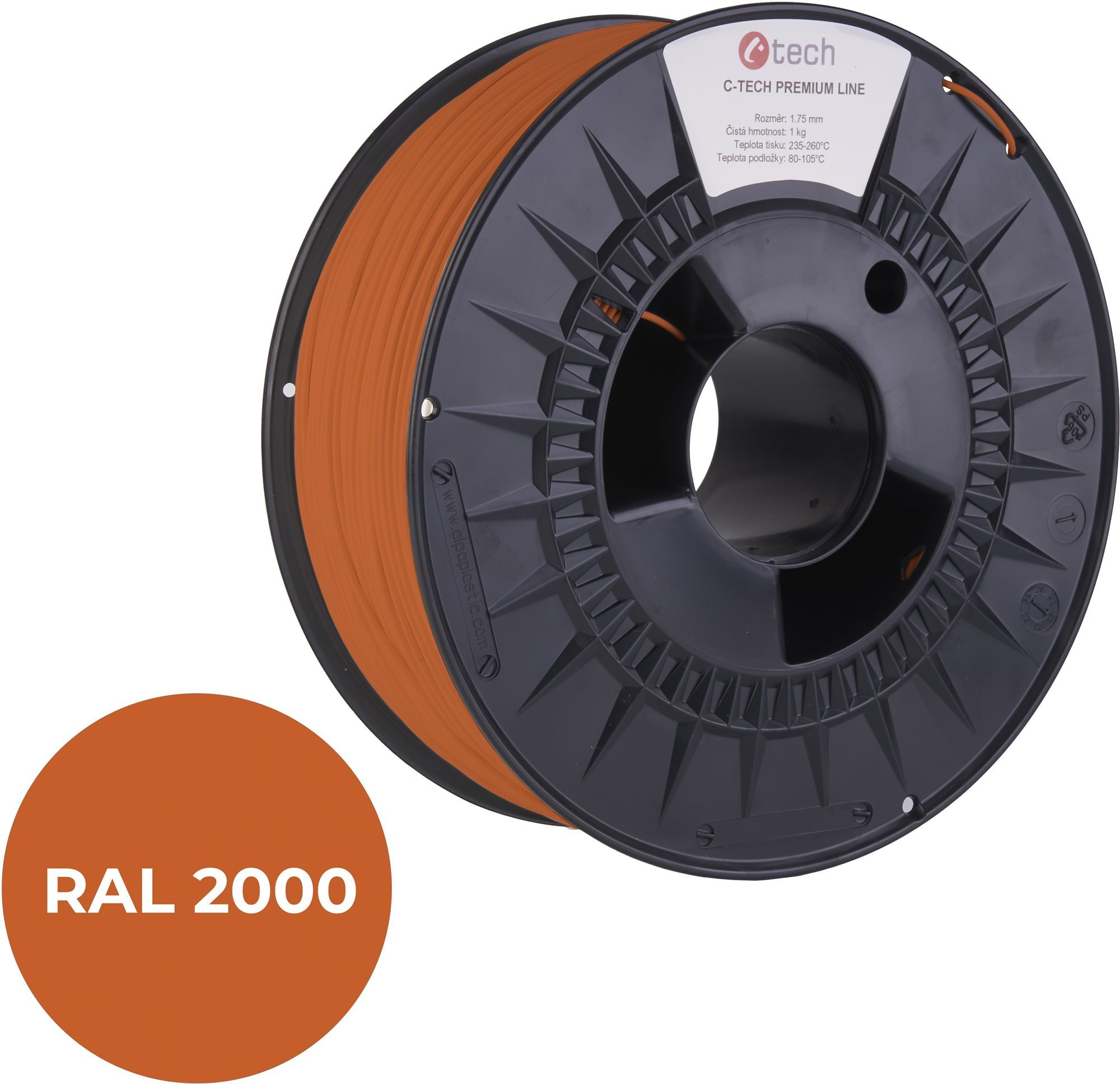 C-TECH filament PREMIUM LINE ASA žltooranžová RAL2000