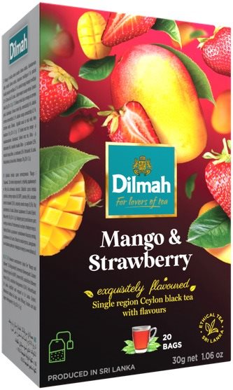 Dilmah Čaj čierny Mango Jahoda 20× 1,5 g