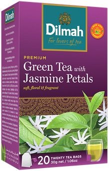 Dilmah Čaj zelený Jazmín 20× 1,5 g