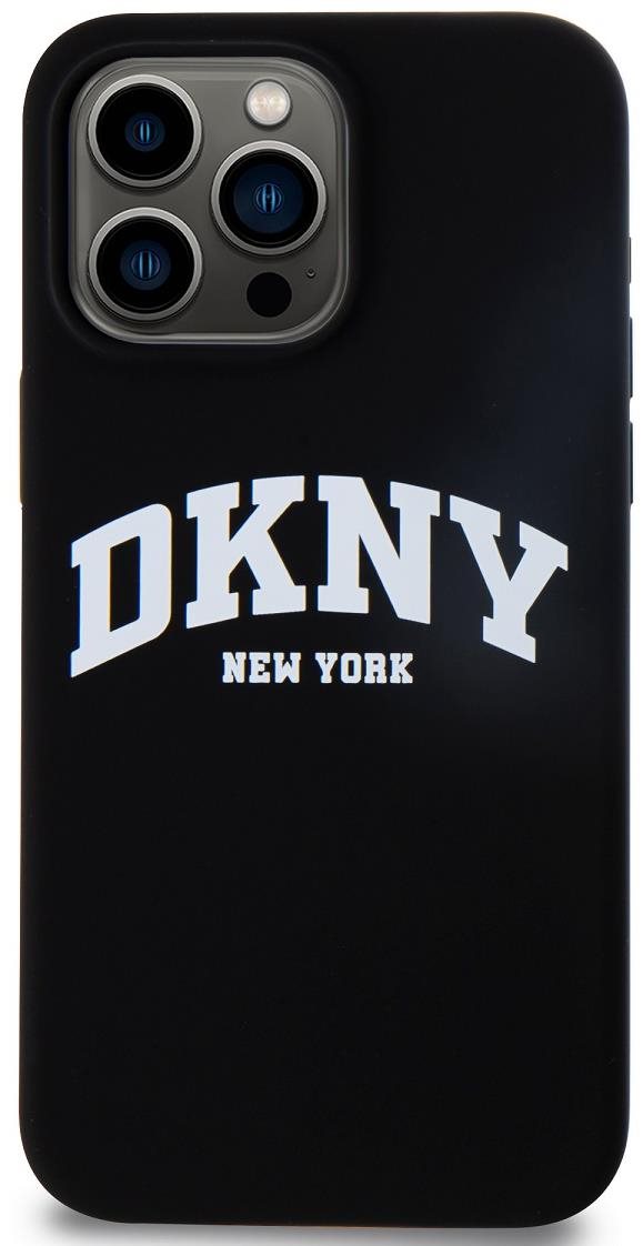 DKNY Liquid Silicone Arch Logo MagSafe Zadný Kryt na iPhone 14 Pro Black