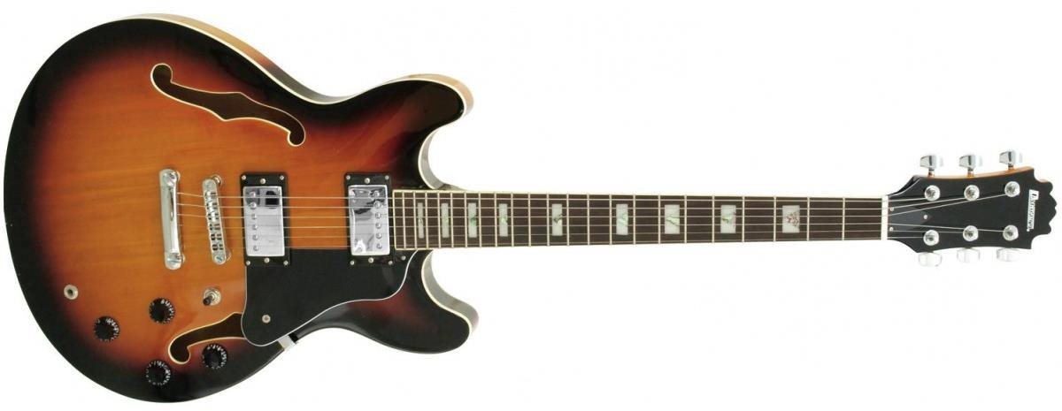 Dimavery SA-610, semiakustická gitara, sunburst