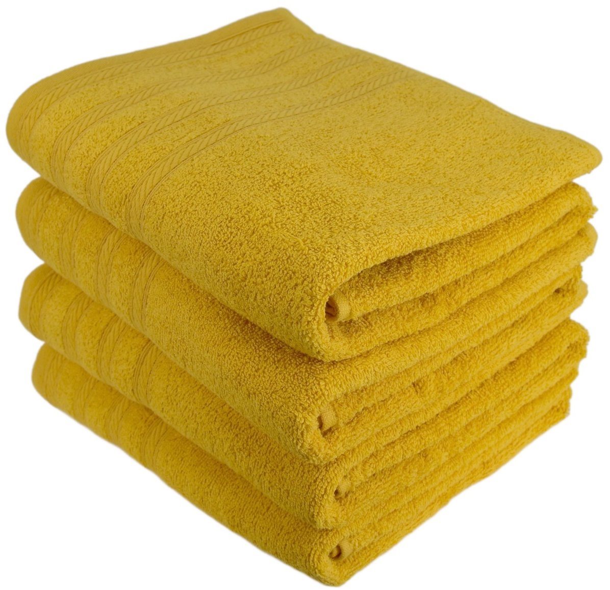 DOMMIO Uni Súprava froté osušiek 70 × 130 cm 4 ks žlté