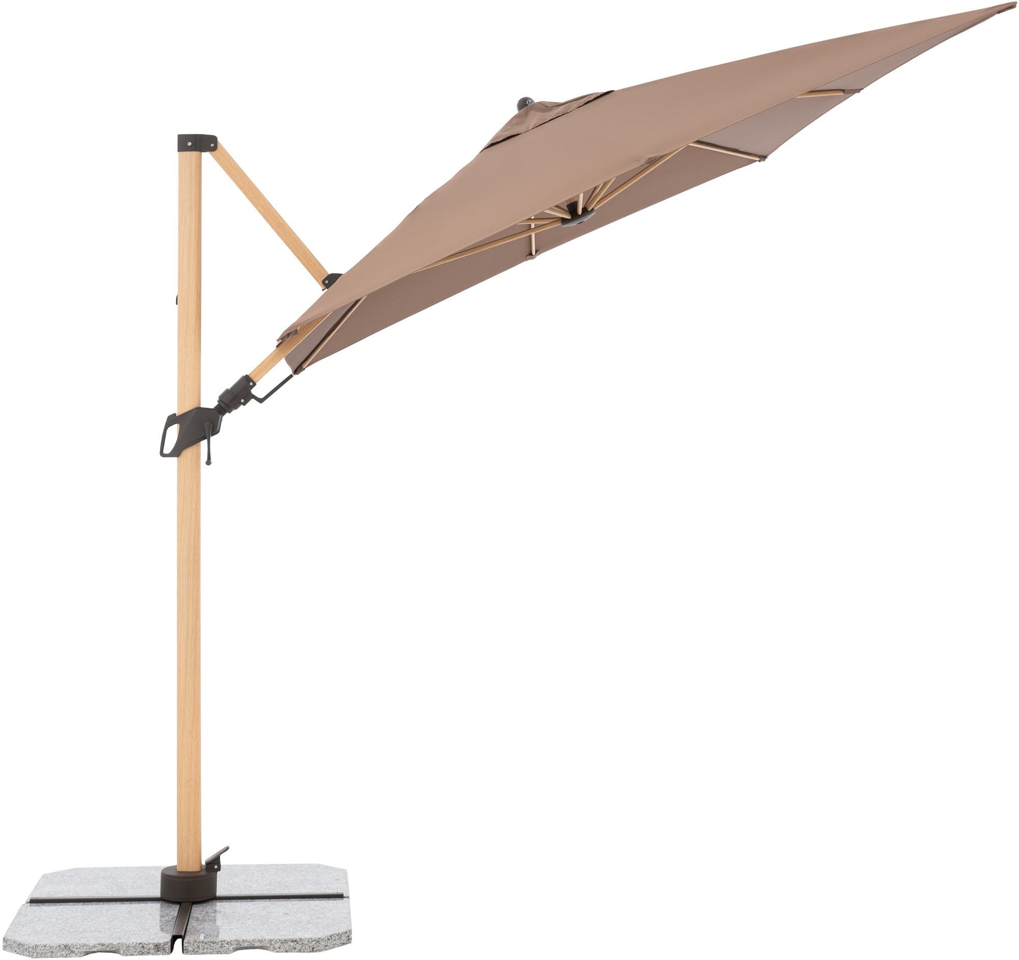 Doppler slnečník Alu Wood AX 220 × 300 D-846 greige