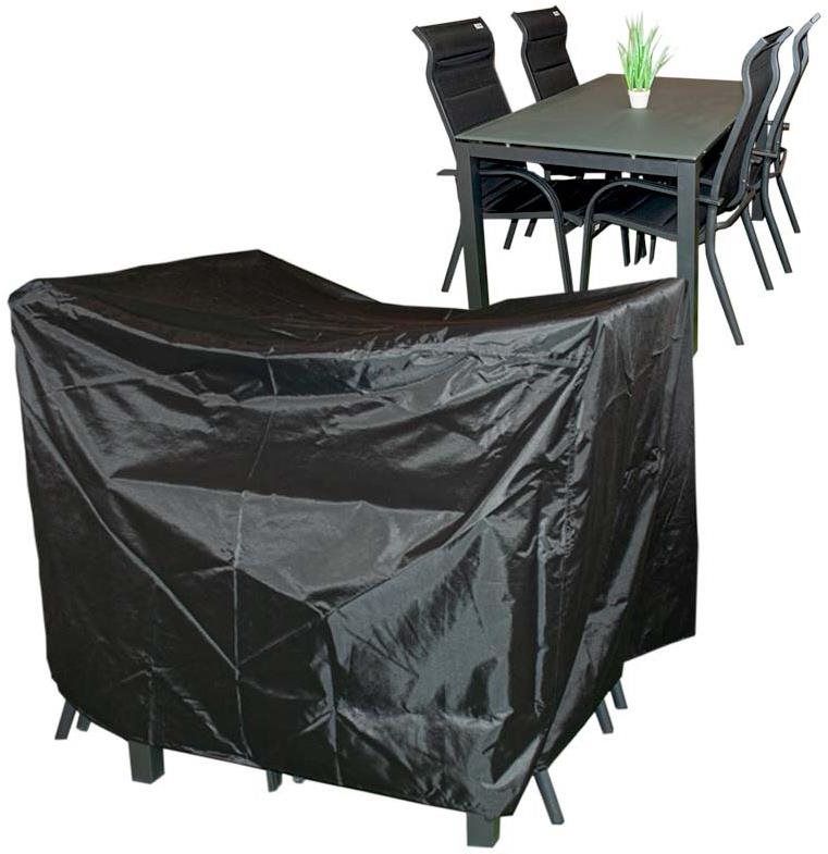 DOPPLER Ochranný obal na stôl 180 × 100 cm + 4 kreslá polohovacie, stohovacie