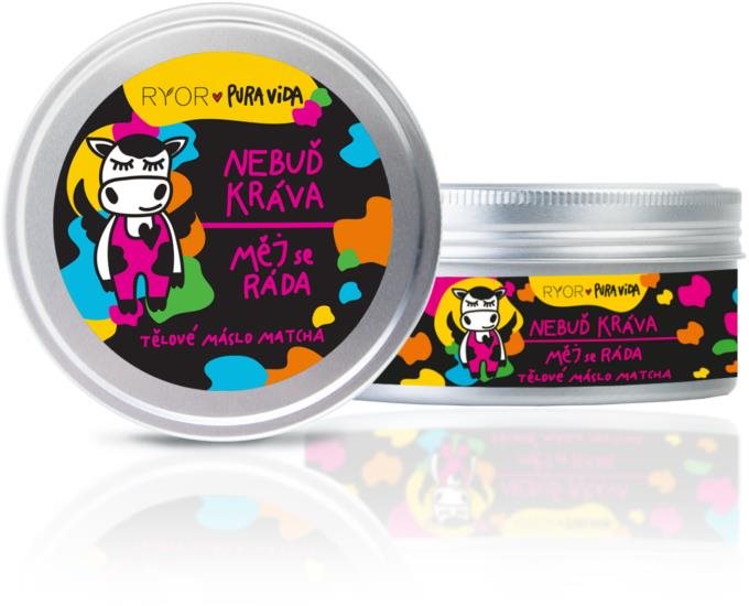 Ryor PuraVida Výživné telové maslo s vôňou zeleného čaju Matcha Nebuď KRAVA 200 ml