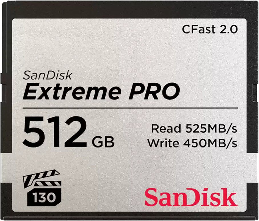 SanDisk CFAST 2.0 512 GB Extreme Pro VPG130