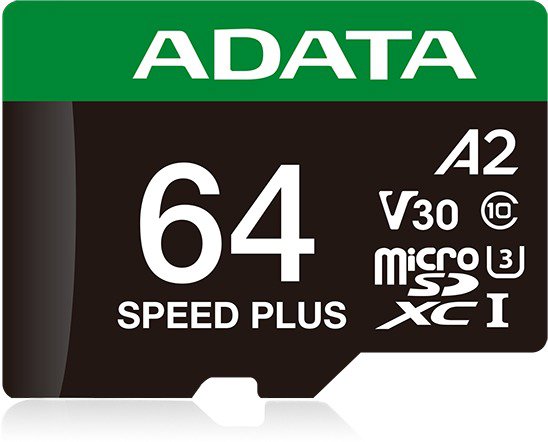 ADATA MicroSDXC 64 GB Speed Plus + SD adaptér