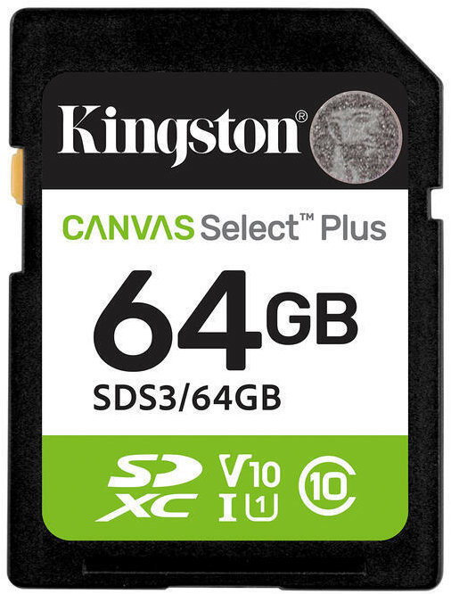 Kingston SDXC 64 GB Canvas Select Plus Gen 3