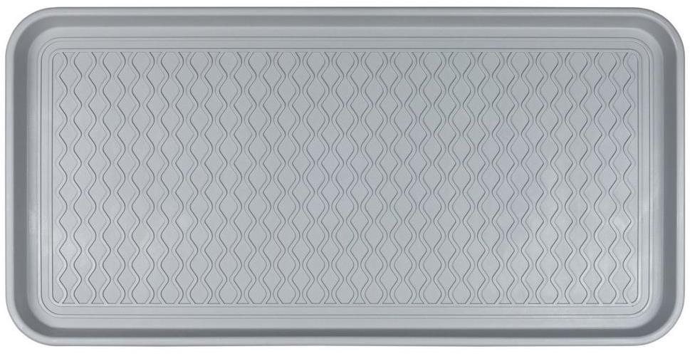 DuraHome – Odkvapkávač na obuv, 38 × 76 cm, Multicross, sivý
