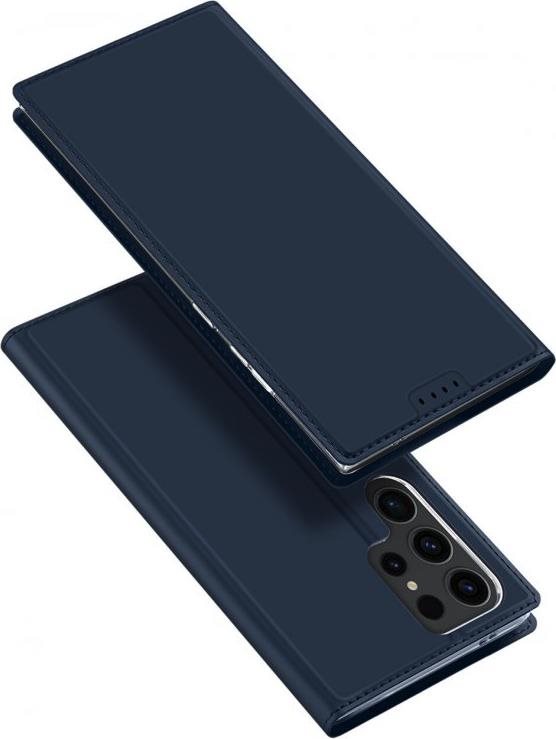 DUX DUCIS Skin Pro flipové kožené puzdro na Samsung Galaxy S24 Ultra Blue