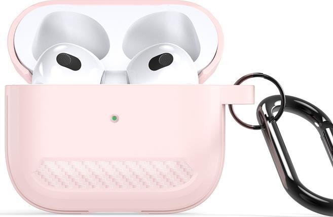 DUX DUCIS Pecb s karabínou pre AirPods 3 ružové