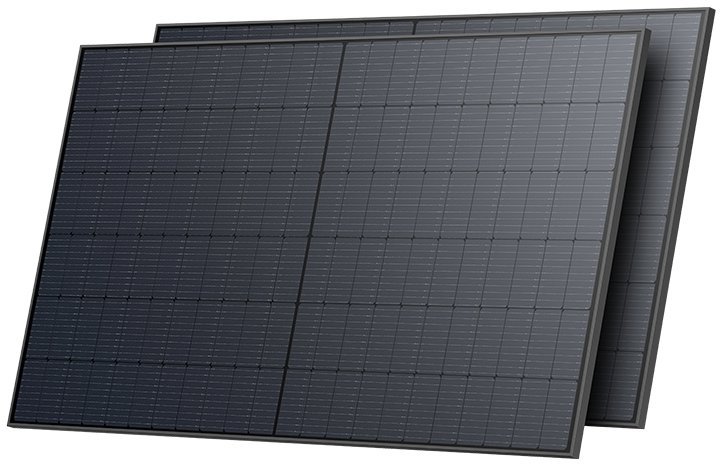 EcoFlow súprava dvoch 520 W rigidných solárnych panelov
