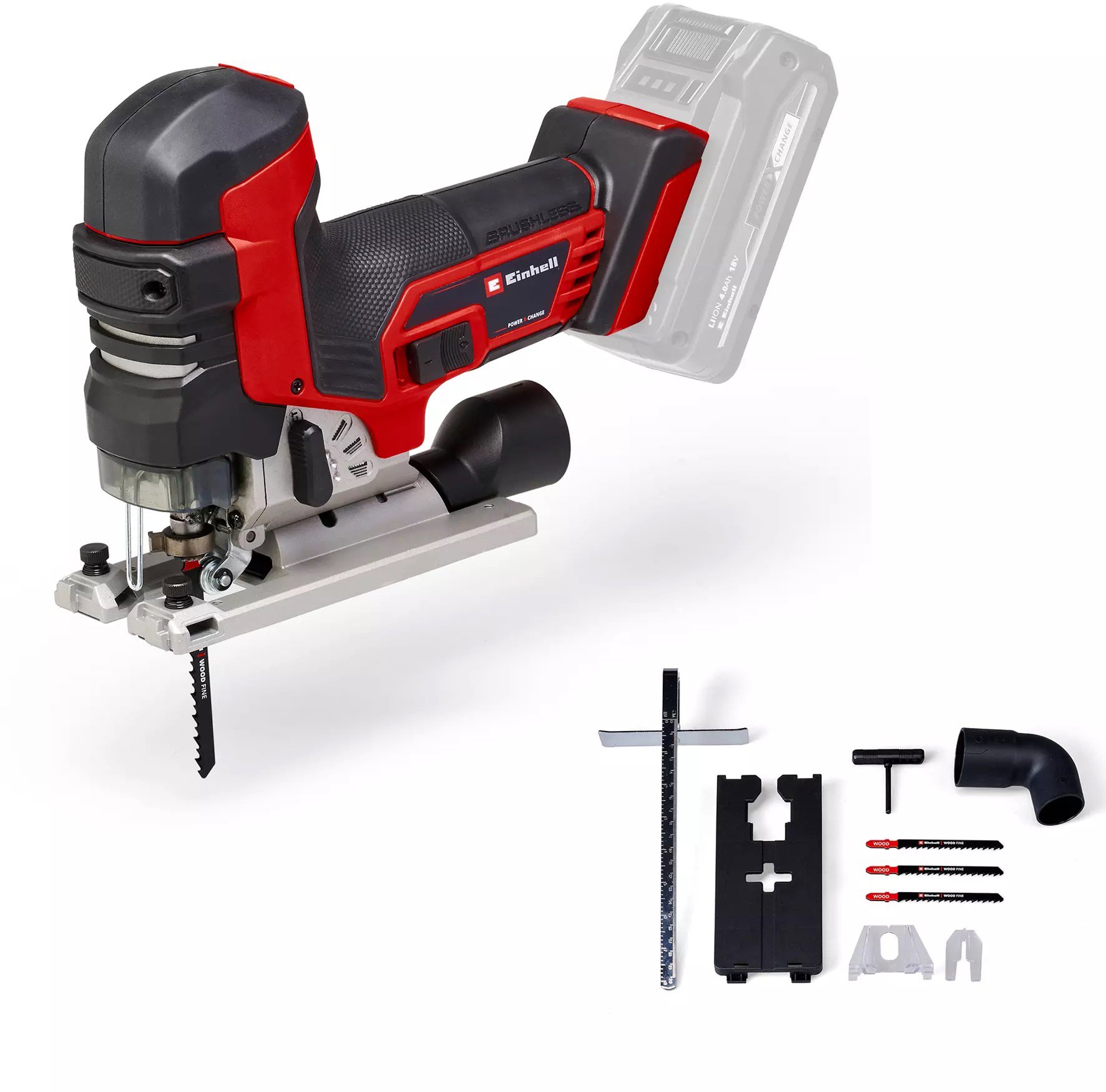Einhell Professional Aku píla priamočiara s T-rukoväťou TP-JST 18/135 Li BL – Sólo