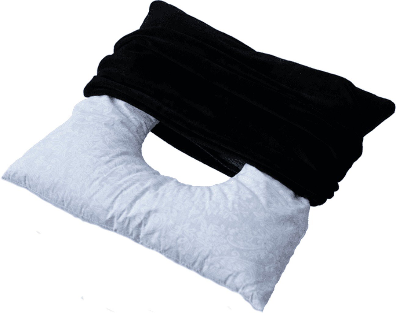 Empt Rektálny ortopedický vankúš s pohánkou v poťahu na zips 40 × 40 cm