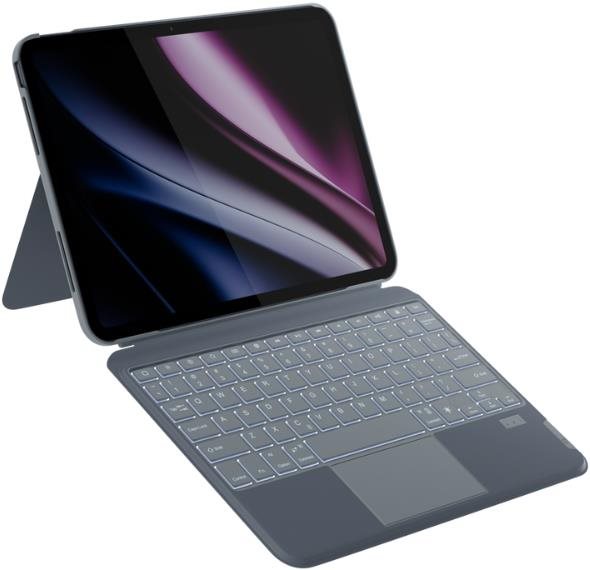 Epico podsvietená klávesnica s pouzdrom na iPad Pro 11" (M4) – DE/sivá