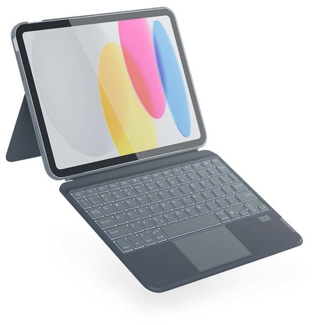 Epico podsvietená klávesnica pre iPad 10,2" – SK/sivá (A00)
