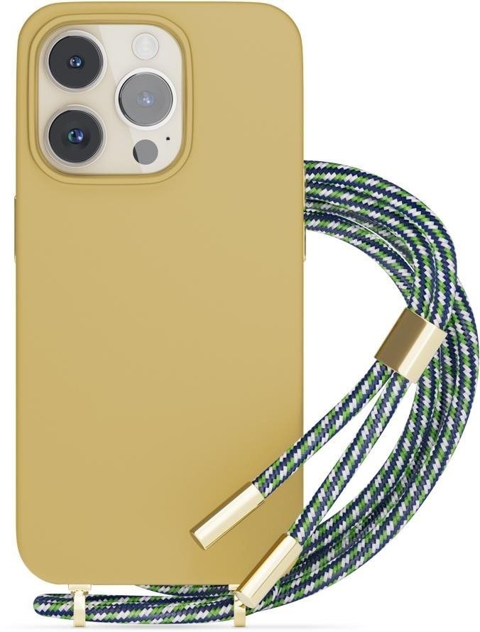 EPICO silikónový kryt so šnúrkou na iPhone 14 Pro Max - pieskový