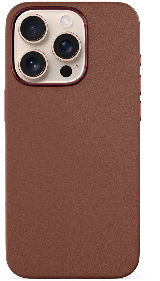 Epico Mag+ kožený kryt iPhone 16 Pro Max – hnedý
