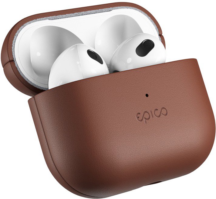 Epico Leather Case Airpods 3 – hnedé