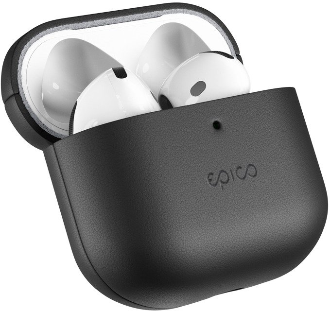 Epico Leather Case Airpods 4/4 (ANC) – čierne