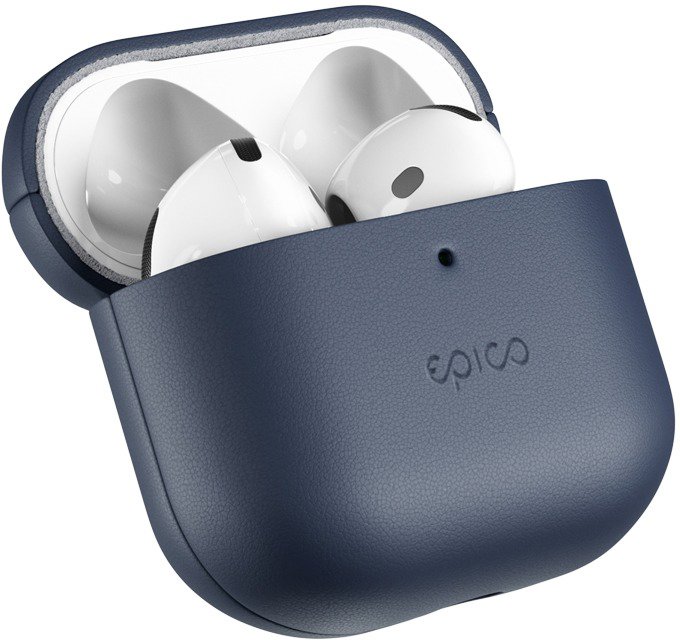 Epico Leather Case Airpods 4/4 (ANC) – modré