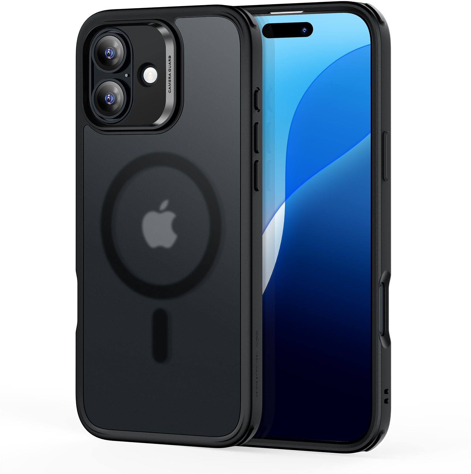 ESR Classic Hybrid Case (HaloLock), Compatible with iPhone 16 Plus, Frosted Black