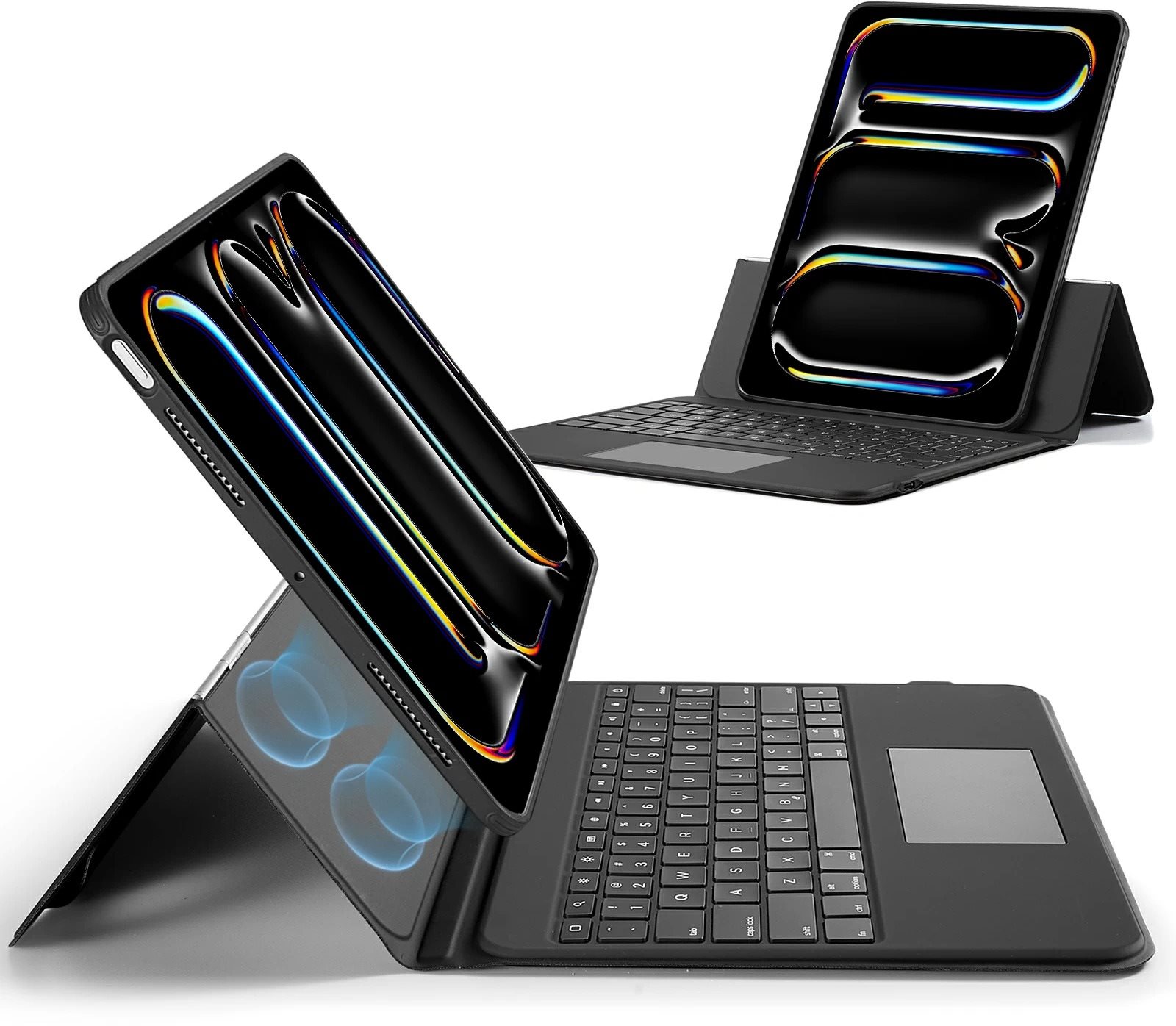 ESR Ascend Keyboard Case, Compatible with iPad Pro 13 (2024), US Layout, Black
