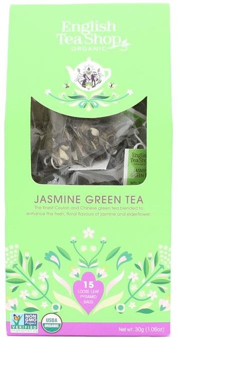 English Tea Shop Papierová katedrála Zelený čaj s jazmínom, 15 pyramídok