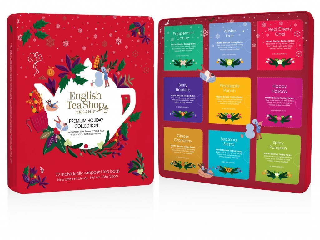 English Tea Shop Prémiová červená darčeková kolekcia 108 g, 72 ks bio ETS72