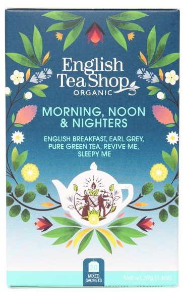 English Tea Shop Mix čajov Ranný, poludňajší a nočný 40 g, 20 ks bio ETS20