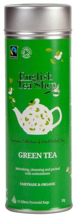 English Tea Shop Zelený čaj čistý v plechovke, bio