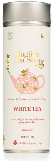 English Tea Shop Biely čaj čistý v plechovke, bio
