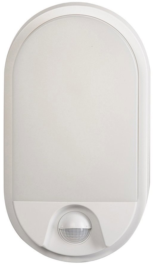 Eurakles Darja s pohyb. senzorom 15 W, 1500 lm, IP54, 21,2 × 11,9 × 4,4 cm, biele