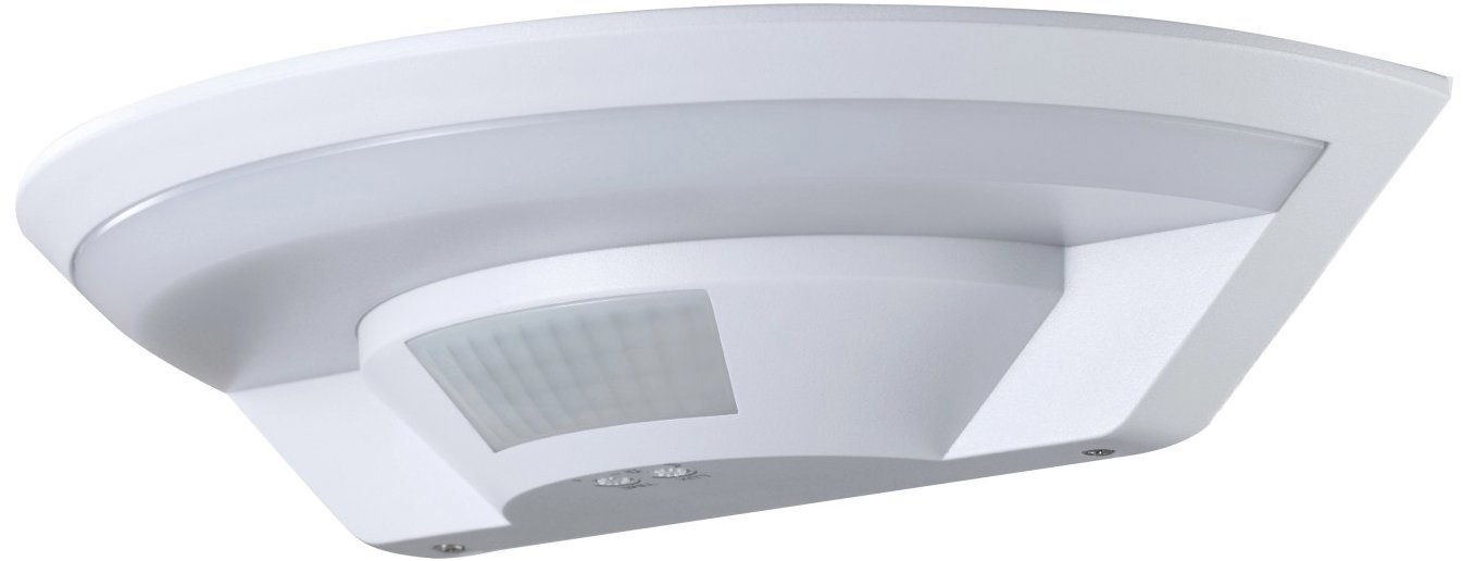 Eurakles LED vonkajšie nástenné svietidlo UFO IP54 15 W 1350 lm 4000 K biele so senzorom pohybu