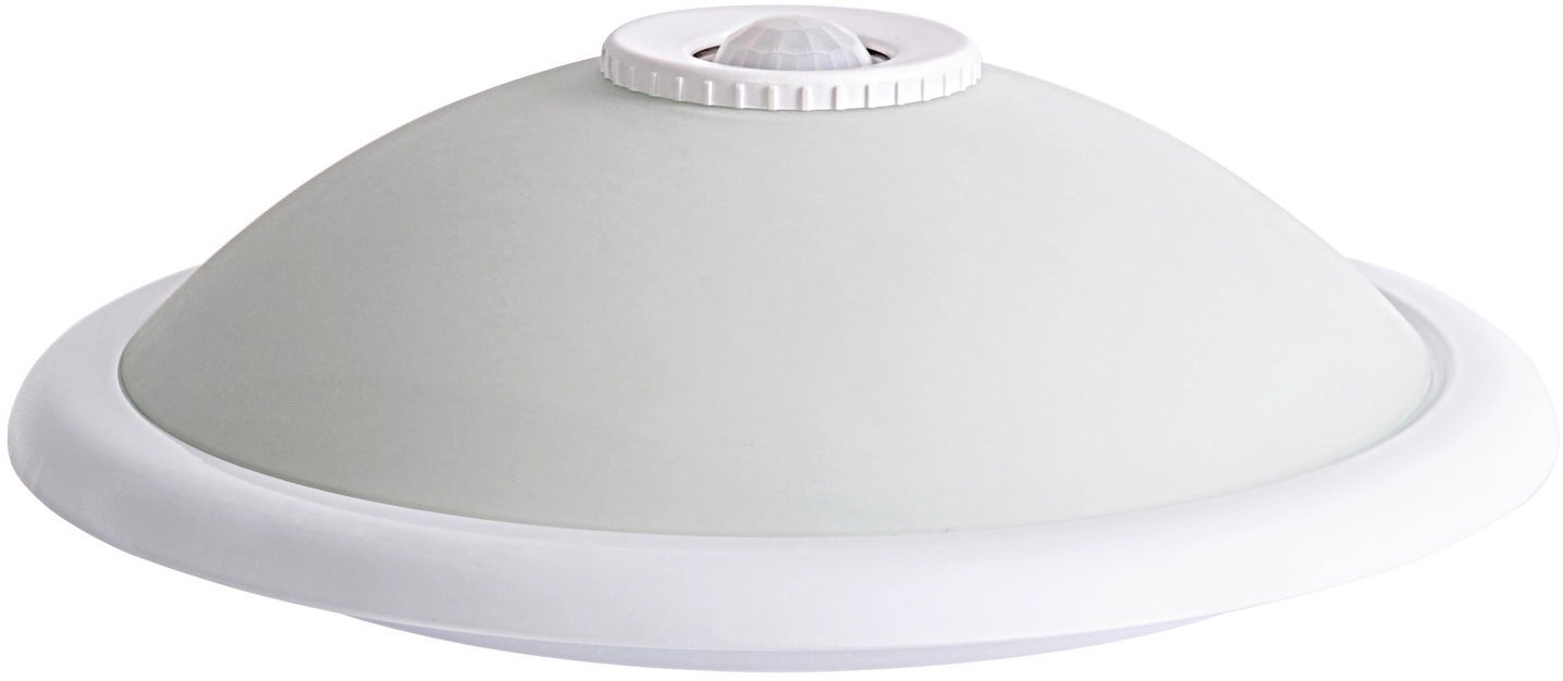 Eurakles Stropné svietidlo so senzorom E27 1× 40 W biele