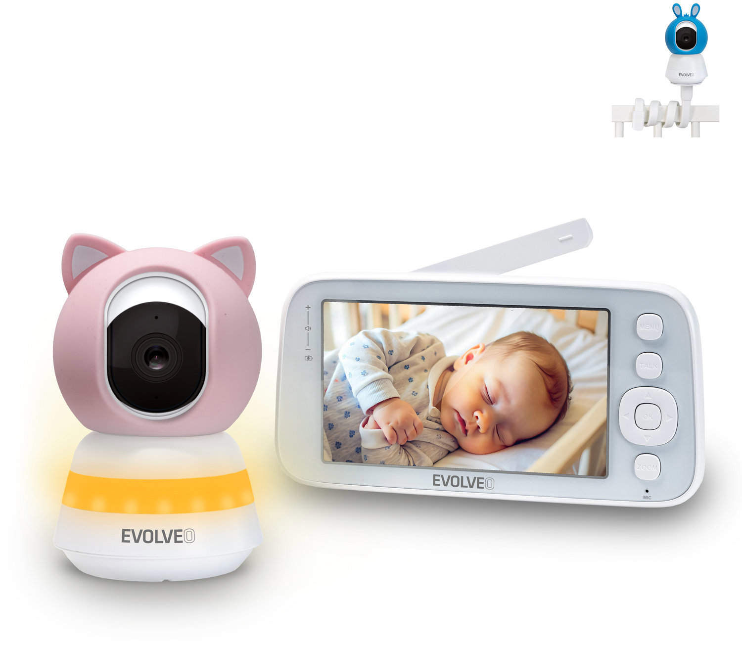 EVOLVEO Baby Monitor N5, ružová