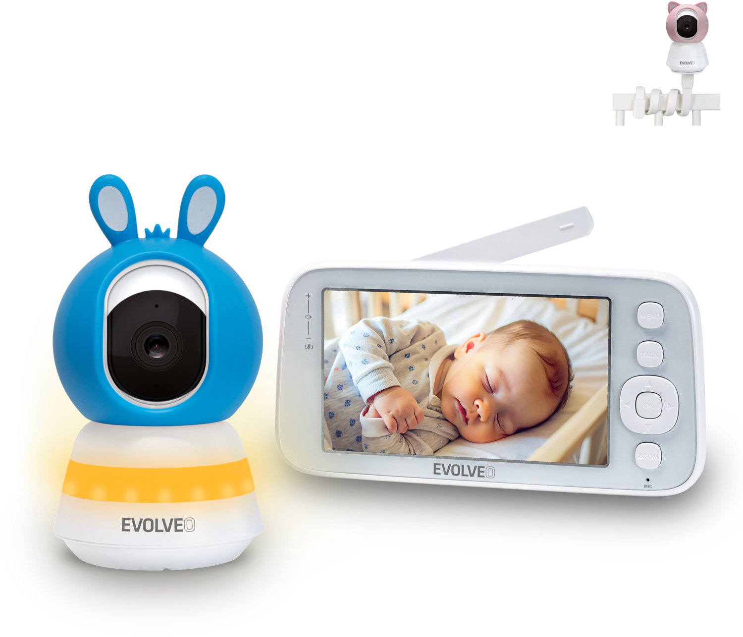 EVOLVEO Baby Monitor N5, modrá