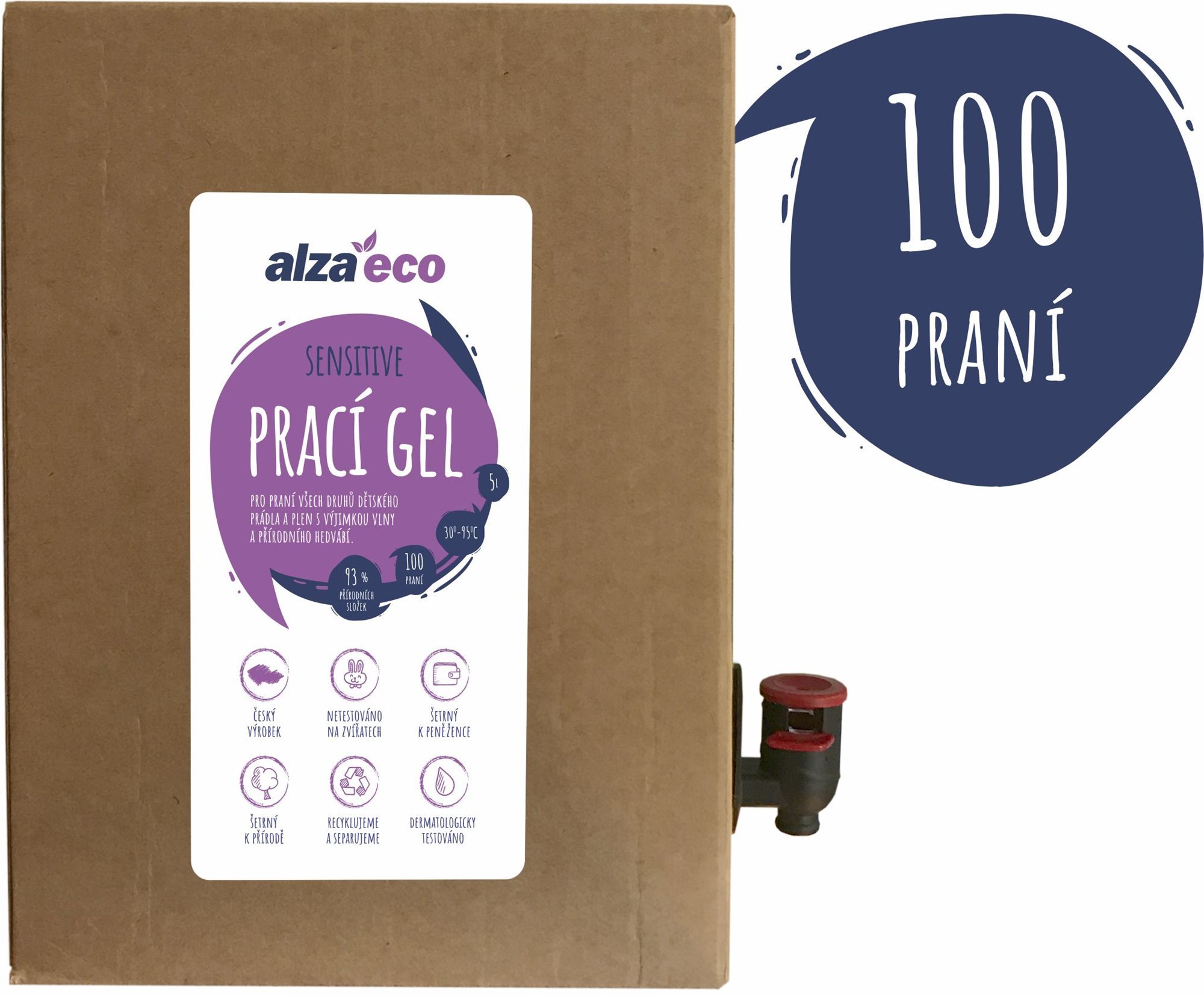AlzaEco Sensitive 5 l (100 praní)