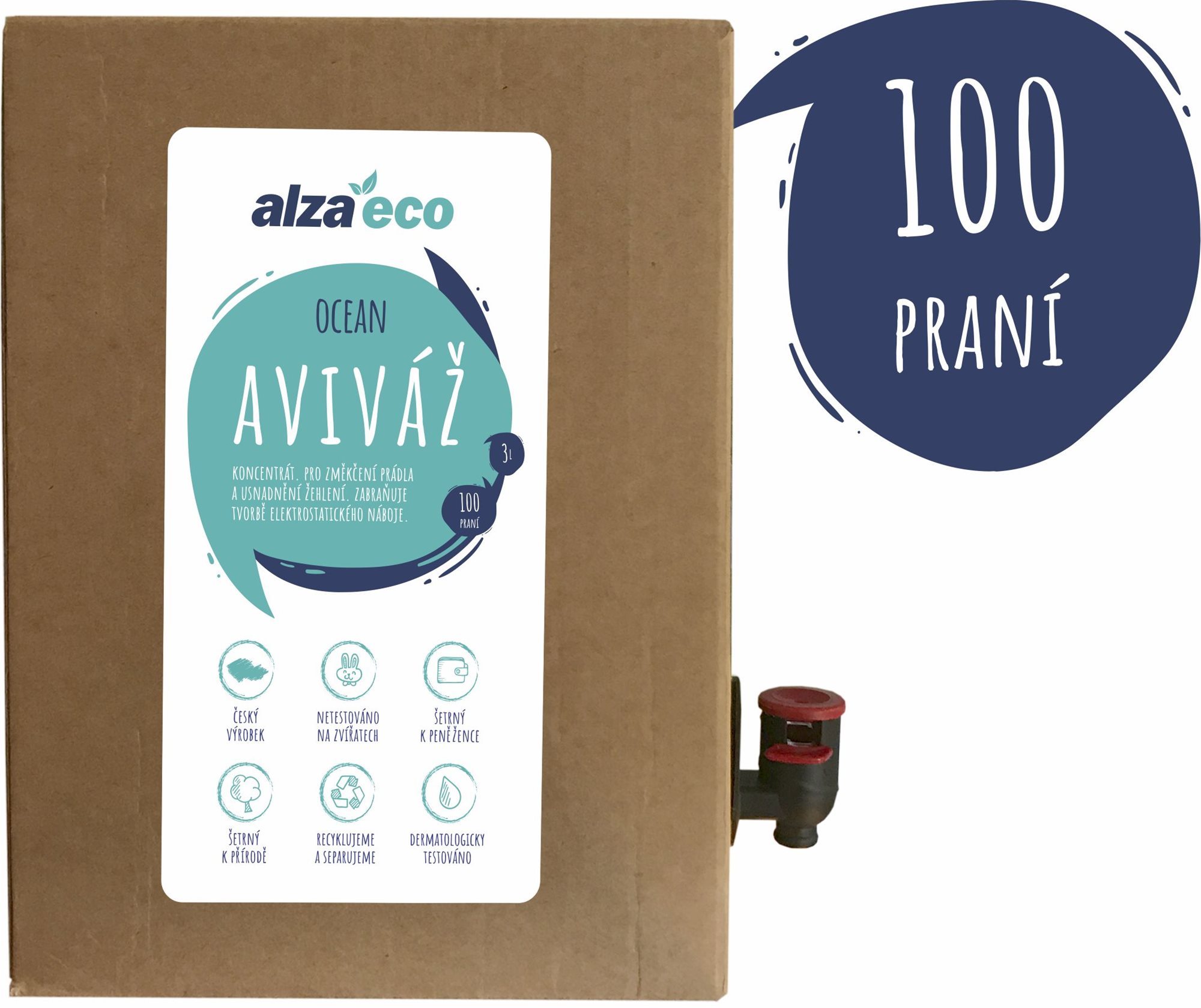 AlzaEco Aviváž Oceán 3 l (100 praní)