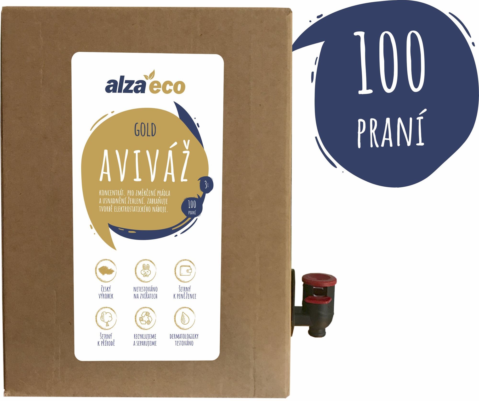 AlzaEco Aviváž Gold 3 l (100 praní)