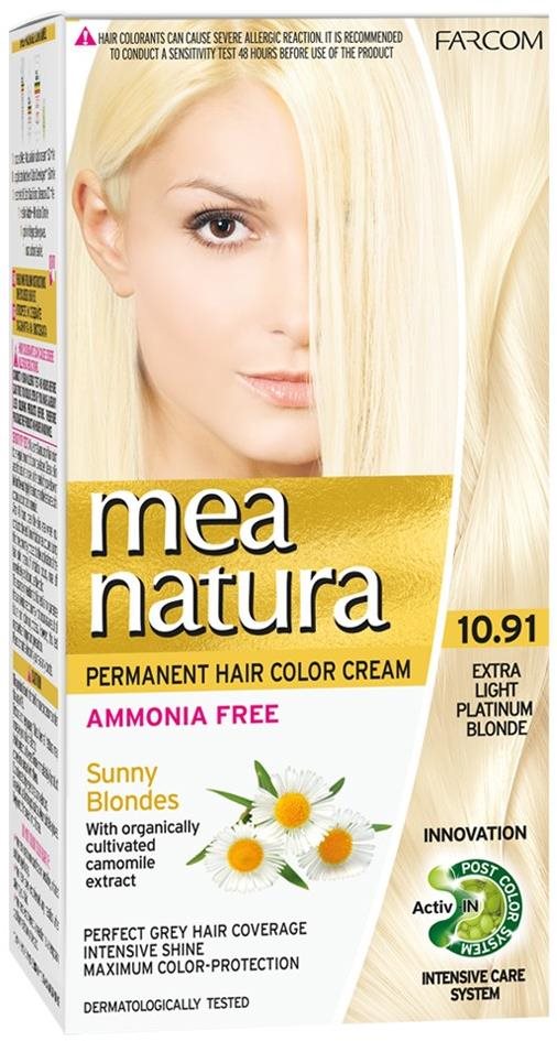 Farcom Mea Natura bez amoniaku 10.1, extra svetlá popolavý blond, 60 ml